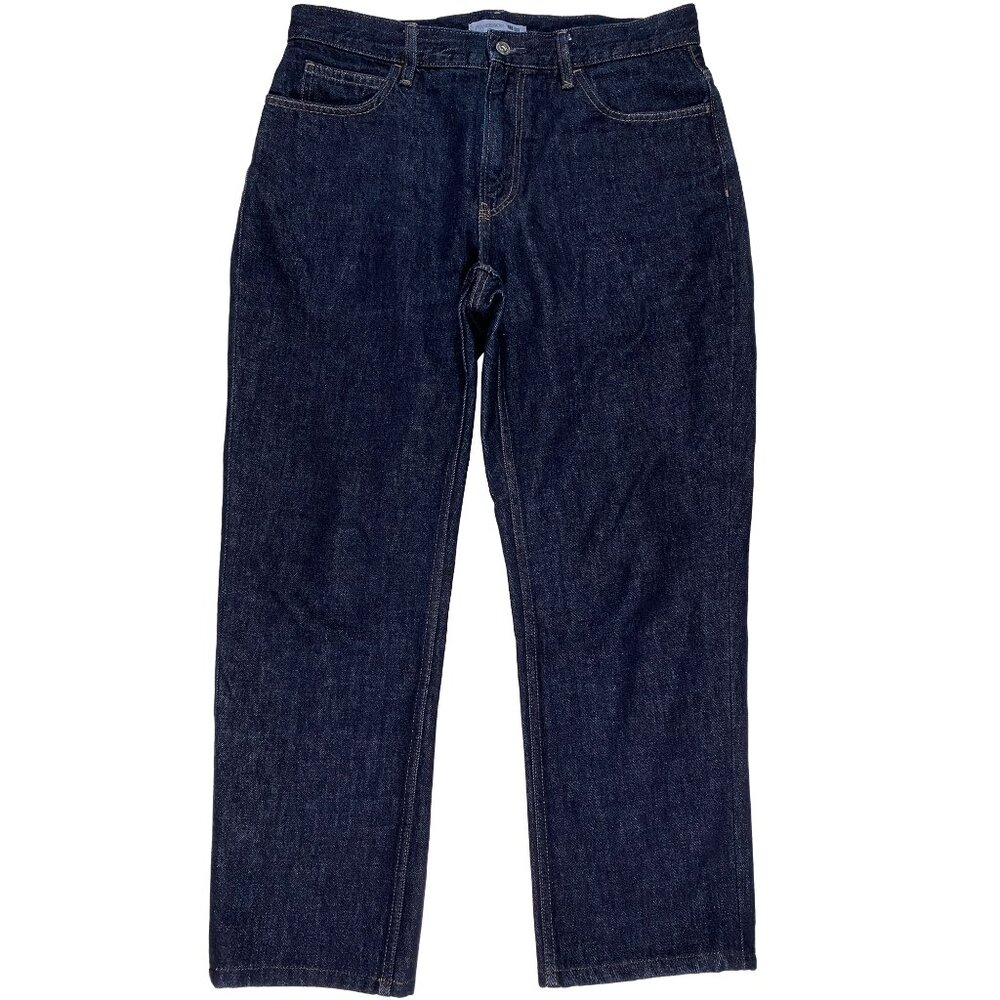 Uniqlo x J.W.Anderson Dark Wash Relaxed Fit Cropped Jeans men's size 33x27